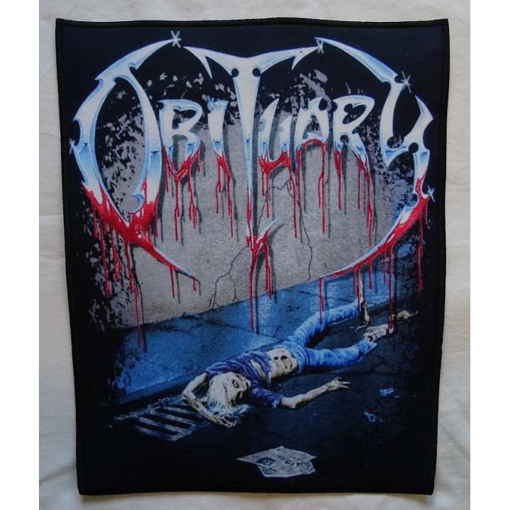 OBITUARY Slowly We Rot Backpatch Death Metal Giant Back Patch Rückenaufnäher Aufnäher