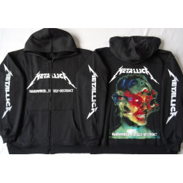 Metallica Hardwired To Self-Destruct Official Hoodies Hoodie Zipper Offizieller Kapuzenpullover mit Reißverschluss Thrash Metal