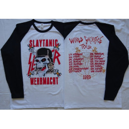 Slayer Slaytanic Wehrmacht World Sacrifice Tour 1989 Longsleeve Free Shipping !