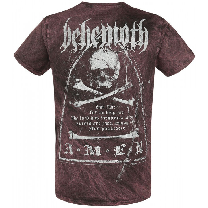 Behemoth Official Amen T-Shirt Unholy Black Metal Furor Divinus New Official Kings Road Merch