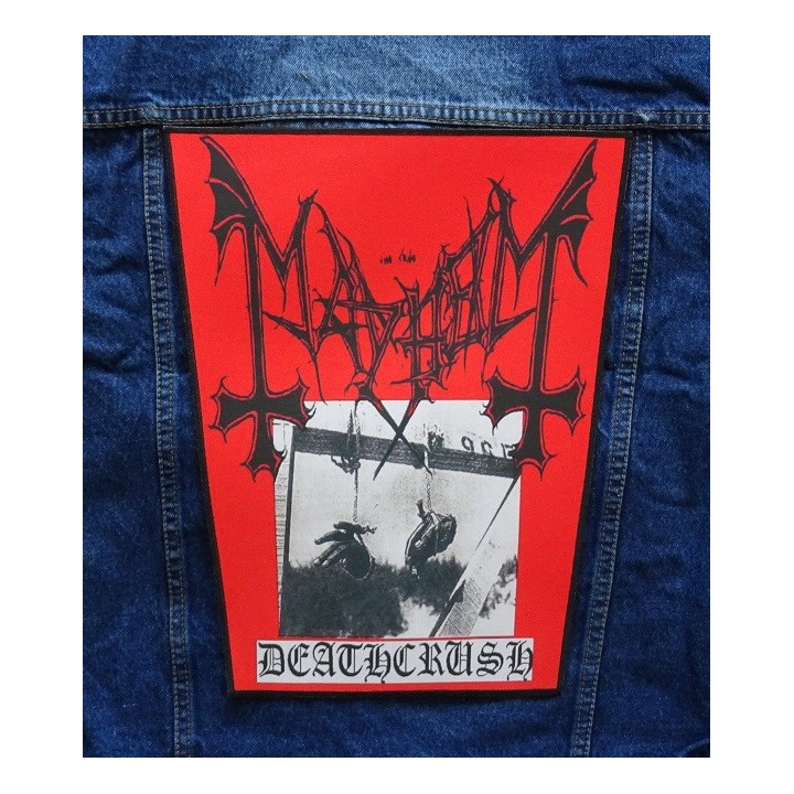 MAYHEM Deathcrush Backpatch Giant Back Patch Rückenaufnäher Aufnäher 