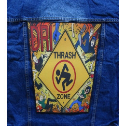 D.R.I. DRI Thrash Zone Dirty Rotten Imbeciles Backpatch Giant Back Patch Rückenaufnäher Aufnäher 