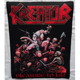 Kreator Pleasure To Kill Old Skull Thrash Metal Back Patch Giant Back Patch Rückenaufnäher Aufnäher