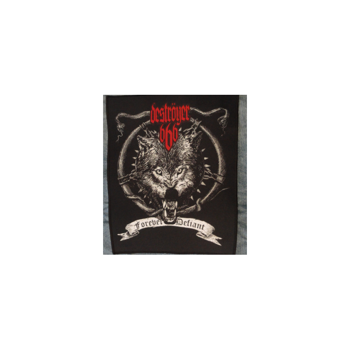Deströyer 666 Forever Defiant Destroyer 666 Back Patch Rückenaufnäher