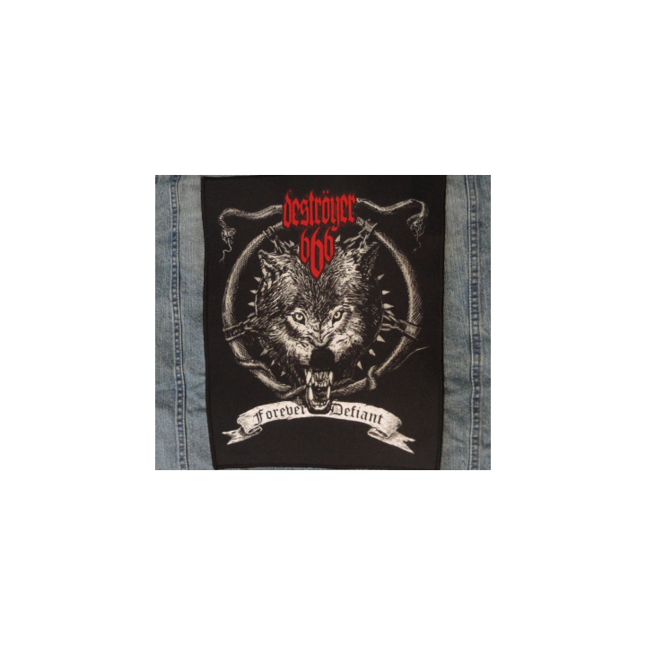 Deströyer 666 Forever Defiant Destroyer 666 Back Patch Rückenaufnäher