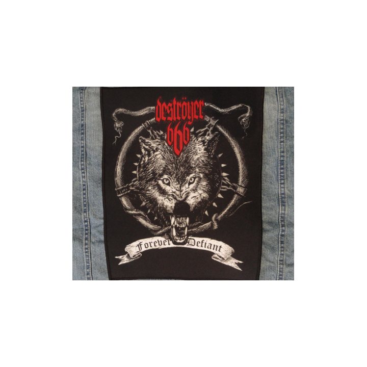 Deströyer 666 Forever Defiant Destroyer 666 Back Patch Rückenaufnäher