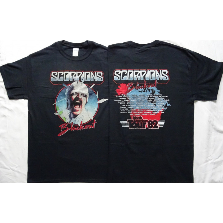 Scorpions Blackout North American Tour 1982 Official Merchandise T-Shirt Heavy Metal Hard Rock
