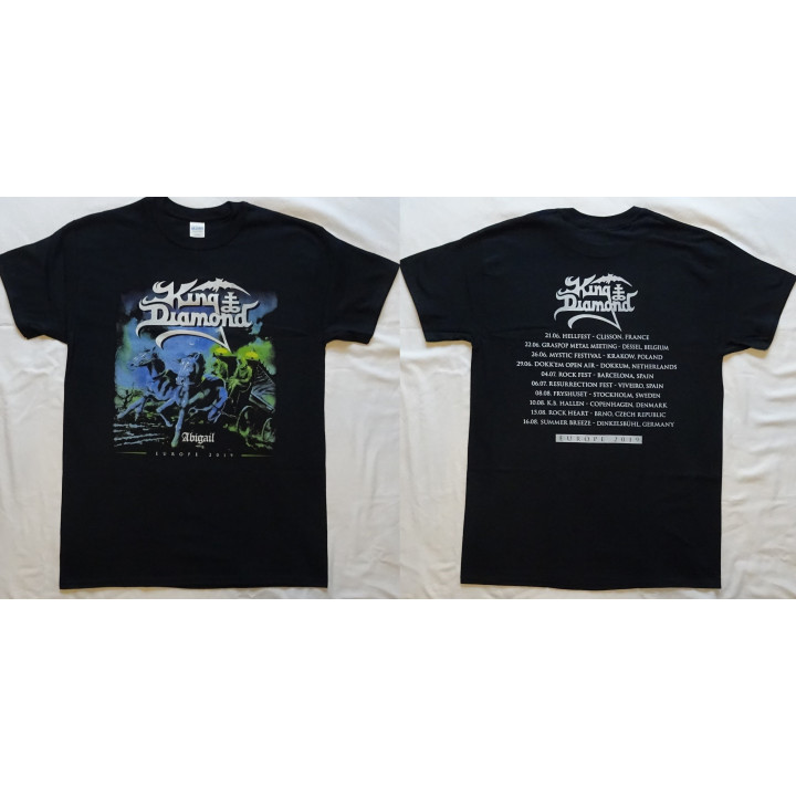 King Diamond Abigail Europe 2019 Free Shipping Free Delivery Official Merchandise T-Shirt 100% Pure Evil