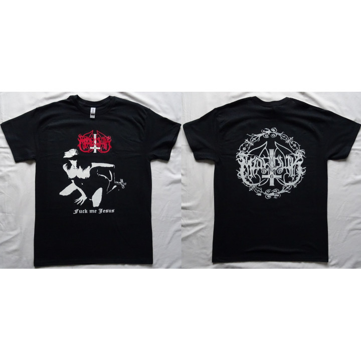 Marduk Fuck Me Jesus Official T-Shirt Marduk Black Fucking Metal