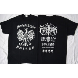 Marduk Legion Poland Official T-Shirt Black Fucking Metal 
