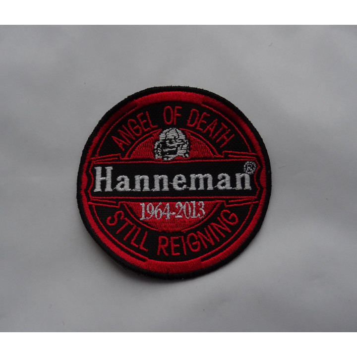 Slayer Angel of Death Jeff Hanneman 1964 - 2013 Still Reigning Embroidered Red Black White Skull Patch Handmade Limited !