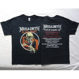 Megadeth Official T-Shirt Black Friday Europe '87 Peace Sells... But Who’s Buying? Europe Tour 1987 