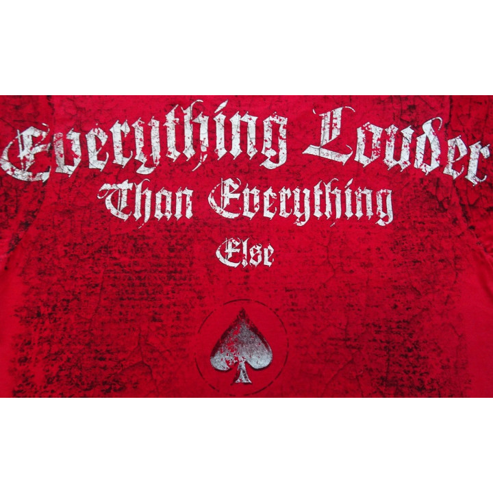 Motörhead Since 1975 Live To Win Totum Dependeat Everything Louder Than Everything Else Official Red All Print T-Shirt Lemmy