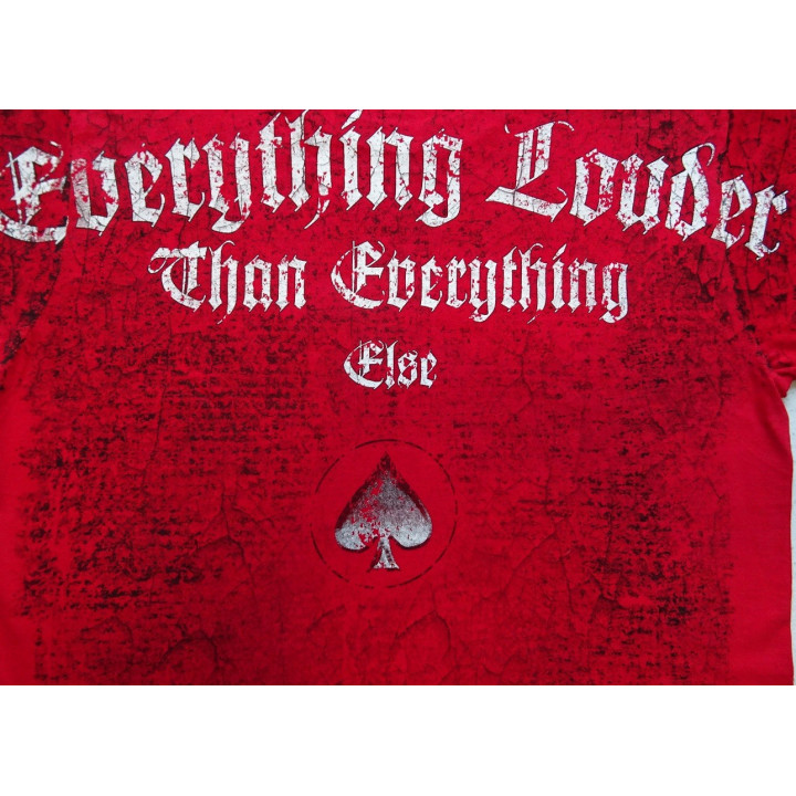 Motörhead Since 1975 Live To Win Totum Dependeat Everything Louder Than Everything Else Official Red All Print T-Shirt Lemmy
