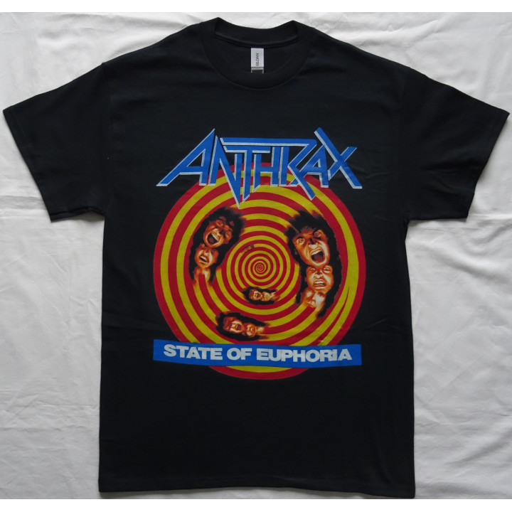 Anthrax State of Euphoria Official Original T-Shirt Thrash Metal The Big Four 