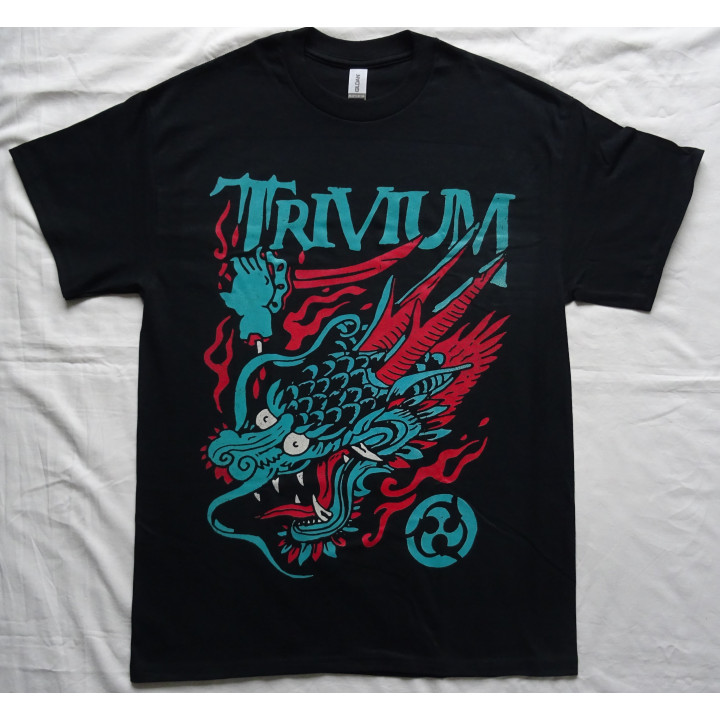 Trivium Screaming Dragon Official T-Shirt Dead Men and Dragons Tour 2023