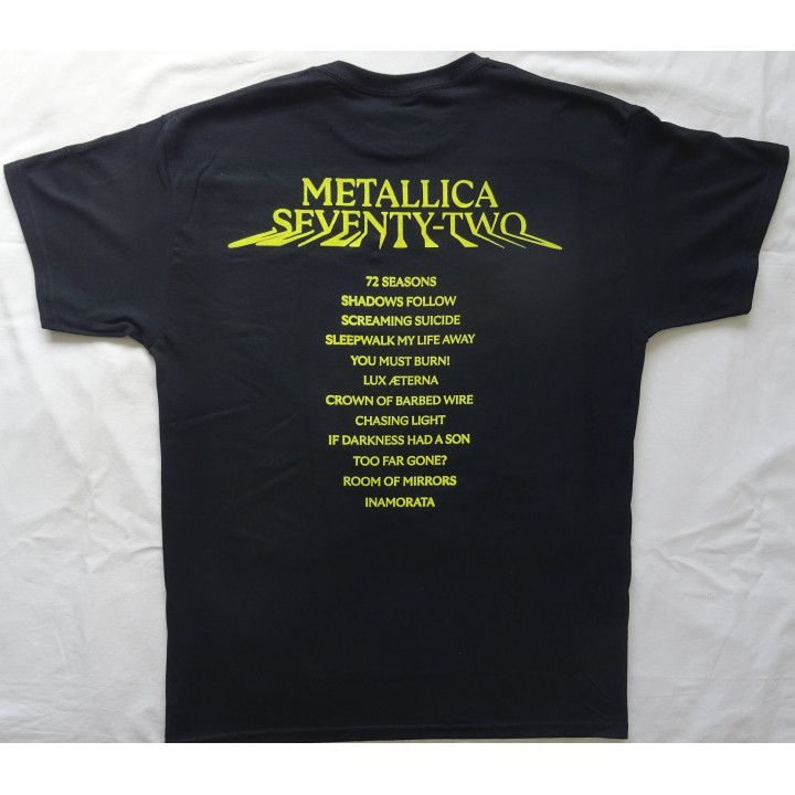 Metallica 72 Seasons M72 Squared Cover Official T-Shirt M72 Square Cover Free Shipping 