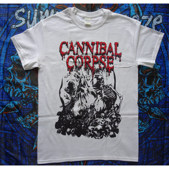 Cannibal Corpse Pile of Skulls Size XXL Official T-Shirt Brutal Death Metal Real Photo (No Foto Shop)