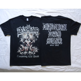 Belphegor Conjuring The Dead Official T-Shirt Diabolical Death Music Since 1993 Black Metal