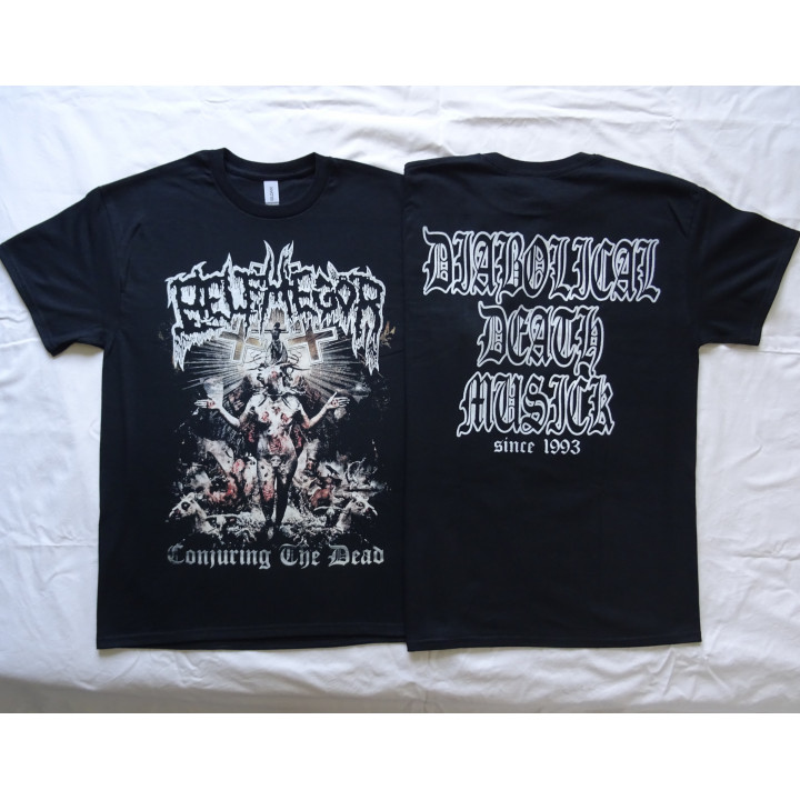 Belphegor Conjuring The Dead Official T-Shirt Diabolical Death Music Since 1993 Black Metal