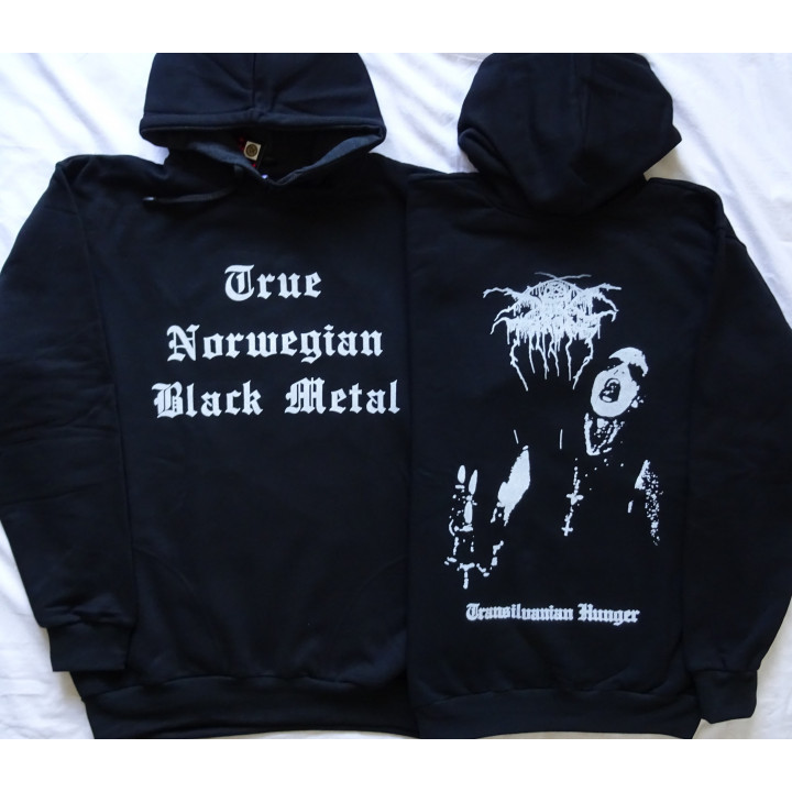 DarkThrone Transilvanian Hunger Dark Throne True Norwegian Black Metal Official Hoodie Kapuzenjacke All Size Alle Größe 