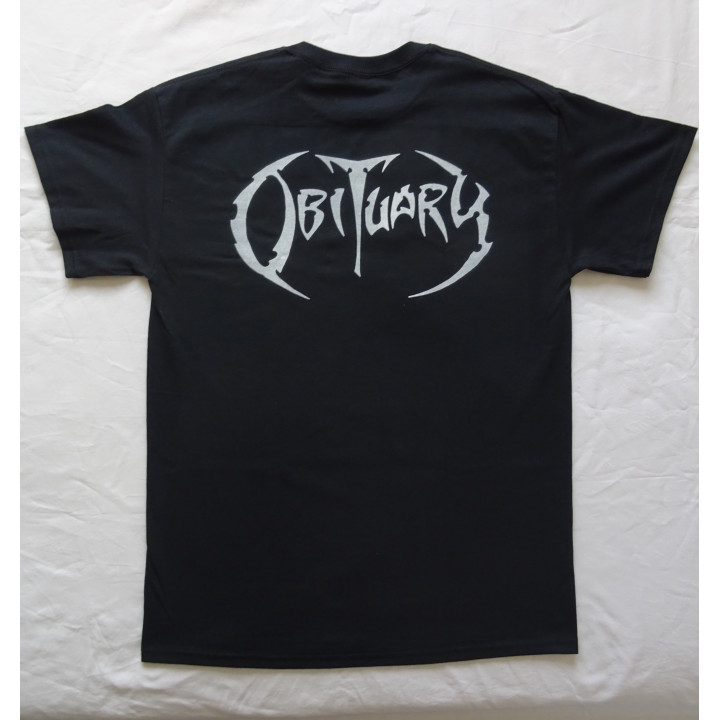 Obituary Logo Dragon Original Official Black T-Shirt 