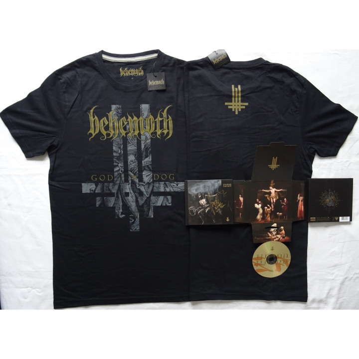 Behemoth I Loved You At Your Darkest Limited Gold Edition Media DigiBook CD Deluxe Edition+Autographs+Official T-Shirt God=Dog