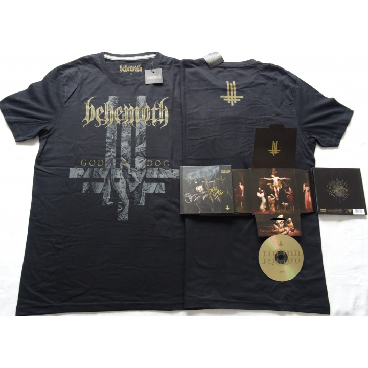 Behemoth I Loved You At Your Darkest Limited Gold Edition Media DigiBook CD Deluxe Edition+Autographs+Official T-Shirt God=Dog