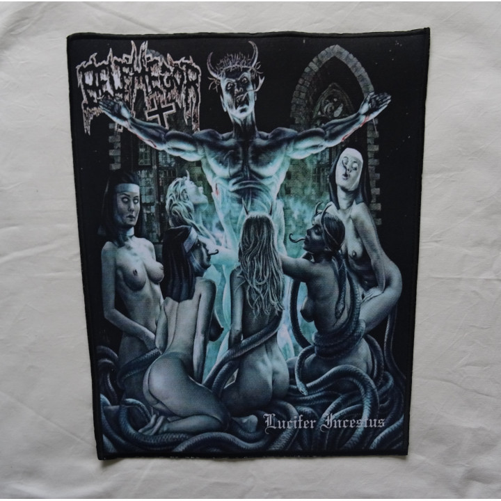 Belphegor Lucifer Incestus Black Metal BackPatch Giant Back Patch Rückenaufnäher Aufnäher