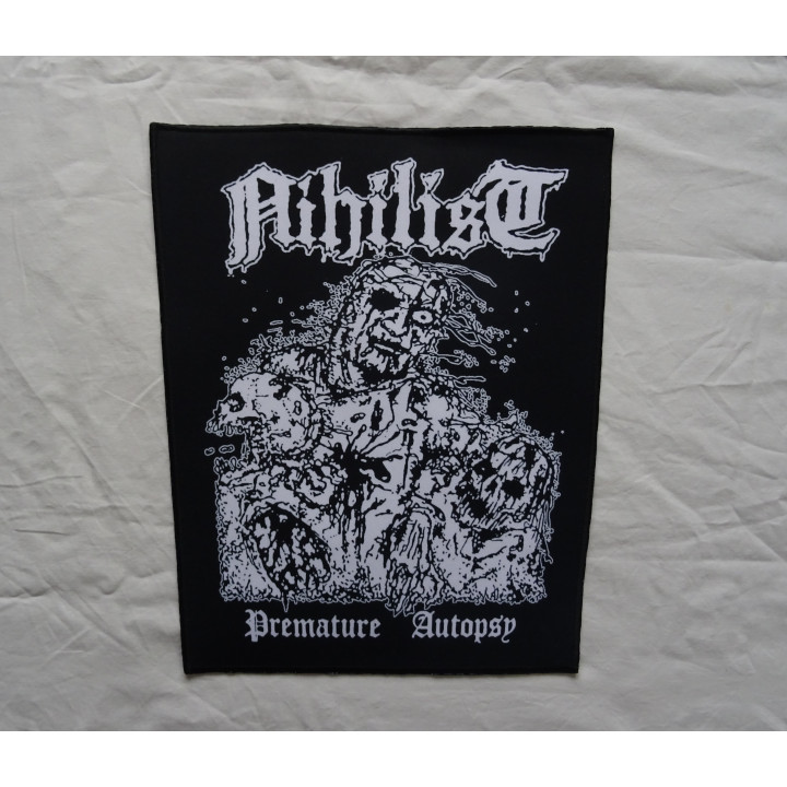 Nihilist Premature Autopsy Cult Demo 1988 Entombed Unleashed Dismember Backpatch Rückenaufnäher Giant Back Patch Rückenaufnäher 