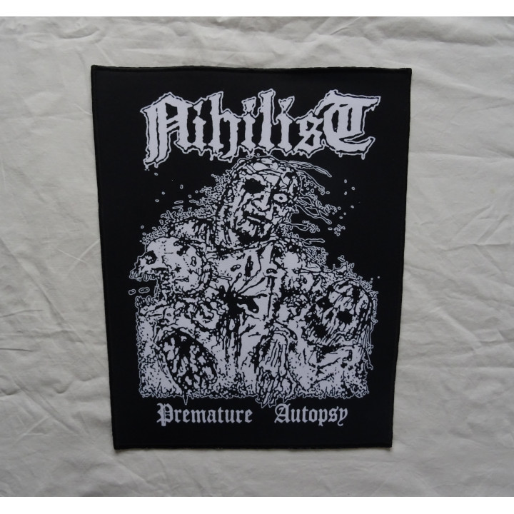 Nihilist Premature Autopsy Cult Demo 1988 Entombed Unleashed Dismember Backpatch Rückenaufnäher Giant Back Patch Rückenaufnäher 