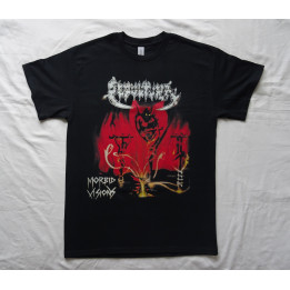 Sepultura Morbid Visions Old School 1986 Official Merchandise T-Shirt Thrash Death Metal 