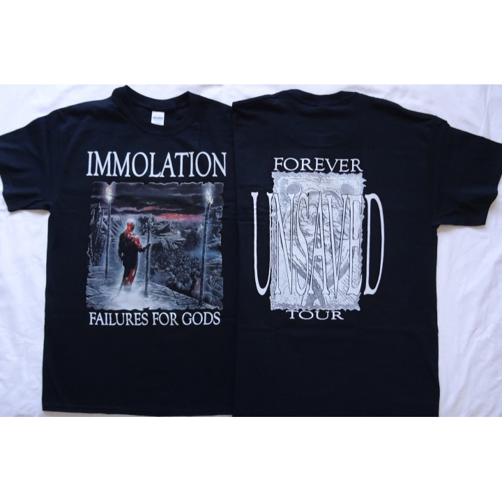 Immolation Failures for Gods T-Shirt Forever Unsaved Tour Official Merchandise T-Shirt Death Metal 