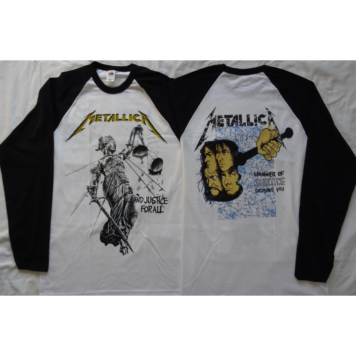 Metallica Kill 'Em All Longsleeve +…And Justice for All Longsleeve Official Original Longsleeve Classic Thrash Metal