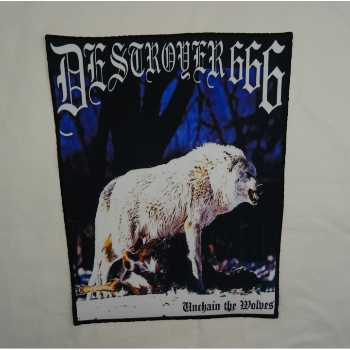 Deströyer 666 Unchain the Wolves Destroyer666 BackPatch Rückenaufnäher