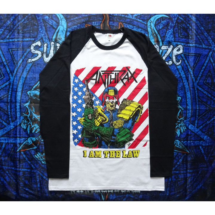 Anthrax I Am The Law Official Longsleeve Among the Living Thrash Metal The Big Four 