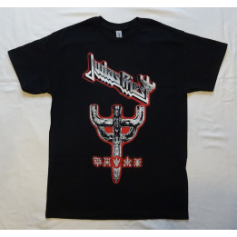 Judas Priest Invincible Shield Graphic Emblem City Official T-Shirt Classic Heavy Metal