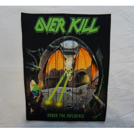 OverKill Under the Influence Backpatch Giant Back Patch Rückenaufnäher Aufnäher Thrash Metal