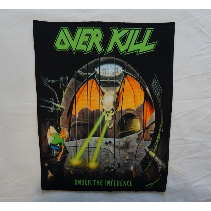 OverKill Under the Influence Backpatch Giant Back Patch Rückenaufnäher Aufnäher Thrash Metal