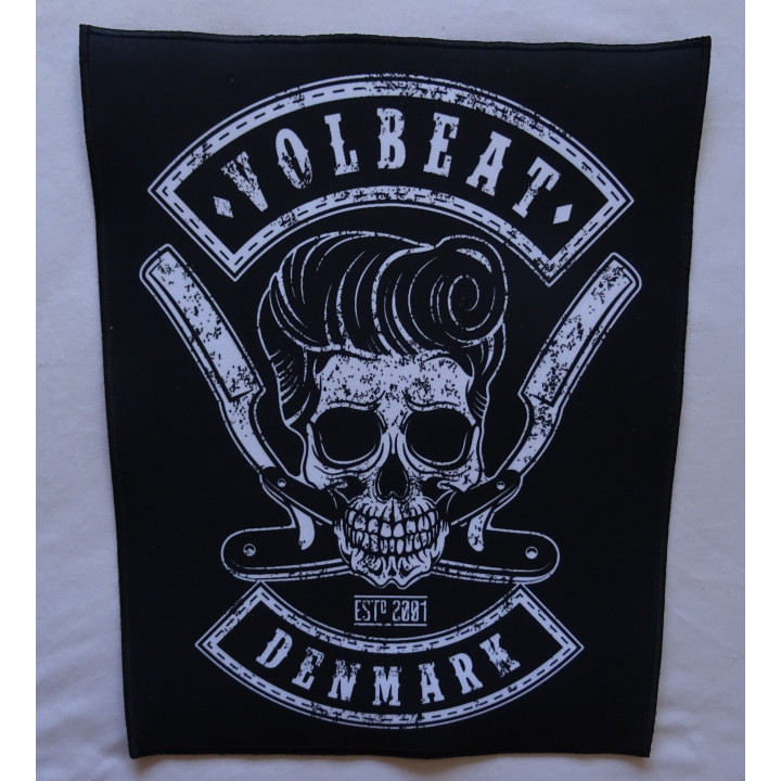 Volbeat Estd.2001 Denmark Backpatch Giant Back Patch Rückenaufnäher Aufnäher