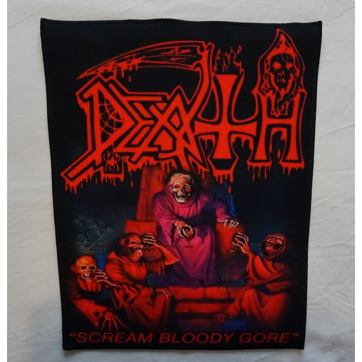 Death Scream Bloody Gore Backpatch Giant BackPatch Patch Rückenaufnäher Aufnäher Death Metal