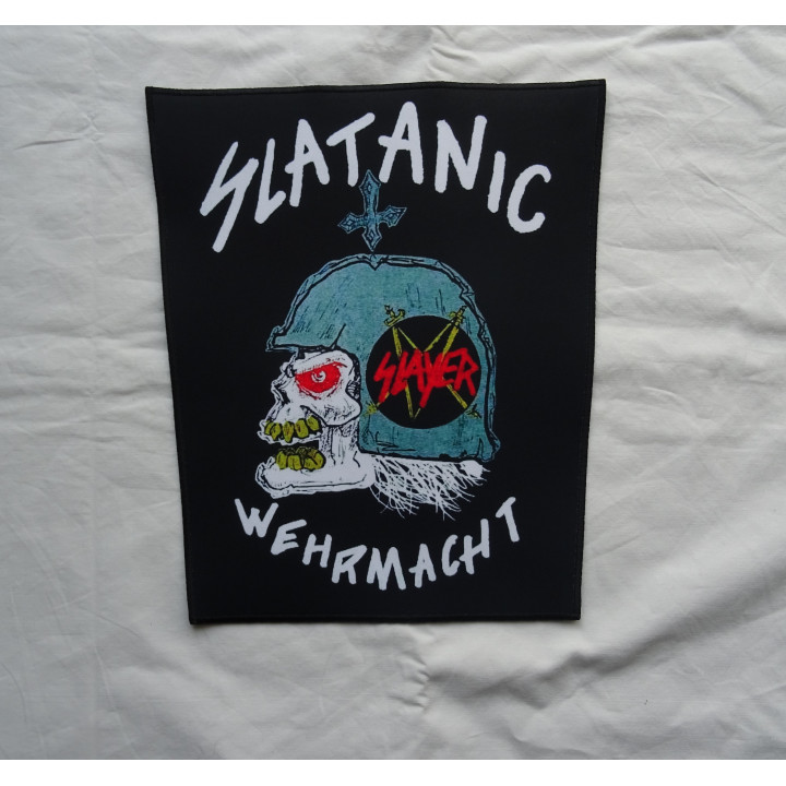 Slayer Slaytanic Wehrmacht Total Cult Thrash Metal Backpatch Giant Back Patch Rückenaufnäher Aufnäher