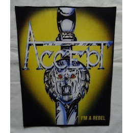 Accept I'm a Rebel Backpatch Giant Back Patch Rückenaufnäher Aufnäher