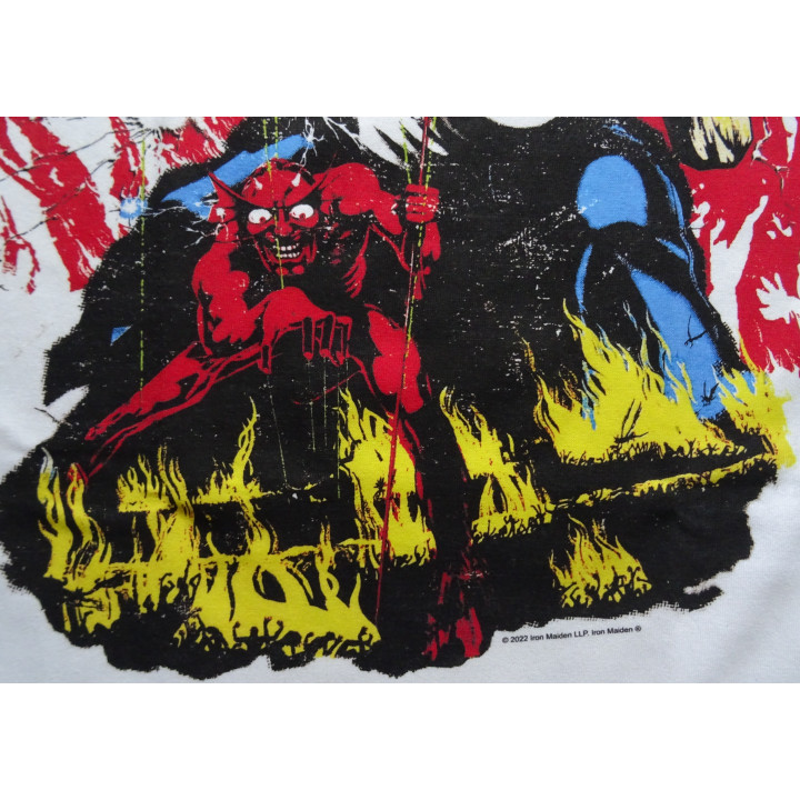 Iron Maiden The Number of the Beast 666 40th Anniversary Official T-Shirt Free Shipping !
