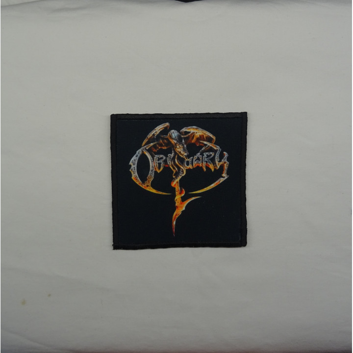 Obituary Logo Dragon Patch Backpatch Rückenaufnäher Aufnäher Florida Death Metal