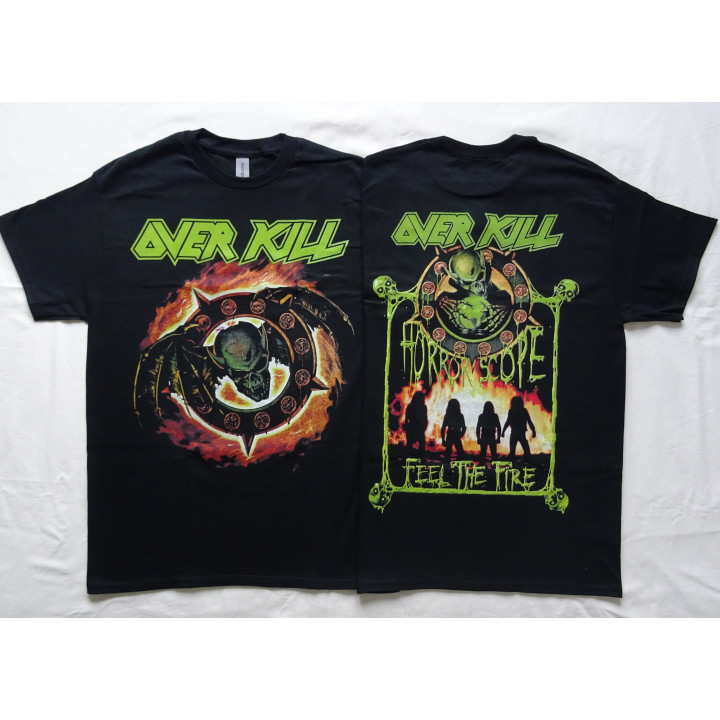 Overkill Horrorscope/Feel The Fire Official T-Shirt Legend Thrash Metal 