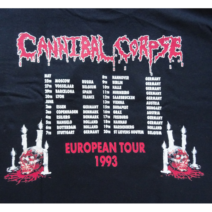 Cannibal Corpse Tomb of the Mutilated European Tour 1993 Death Metal 