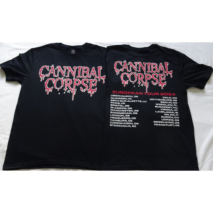 Cannibal Corpse Chaos Horrific European Tour 2024 Death Metal Free Shipping