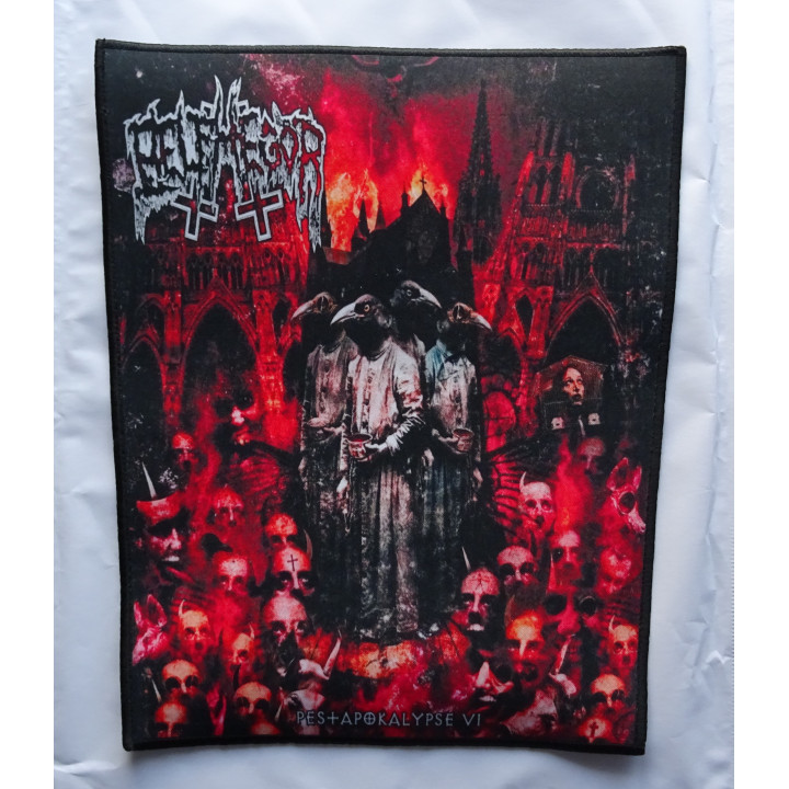 Belphegor Pestapokalypse VI Backpatch Giant Back Patch Rückenaufnäher Aufnäher Black Metal 