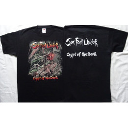 Six Feet Under Crypt of the Devil Official Original T-Shirt Death Metal 